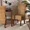 Baxton Studio Shamara Modern Bohemian Natural Rattan and Mahogany Wood Dining Chair 217-12733-ZORO - alternate 1